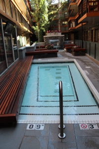 First Hot Tub Located in Outdoor Courtyard